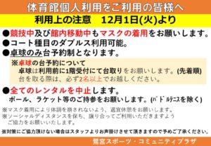 個人利用規制解除(体育館)のサムネイル