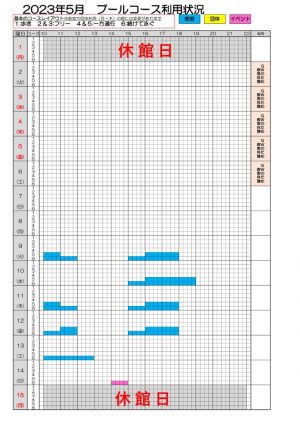 訂正2023年度南部プールコース使用状況のサムネイル