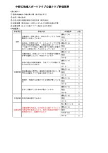 ８.公認クラブ評価基準のサムネイル